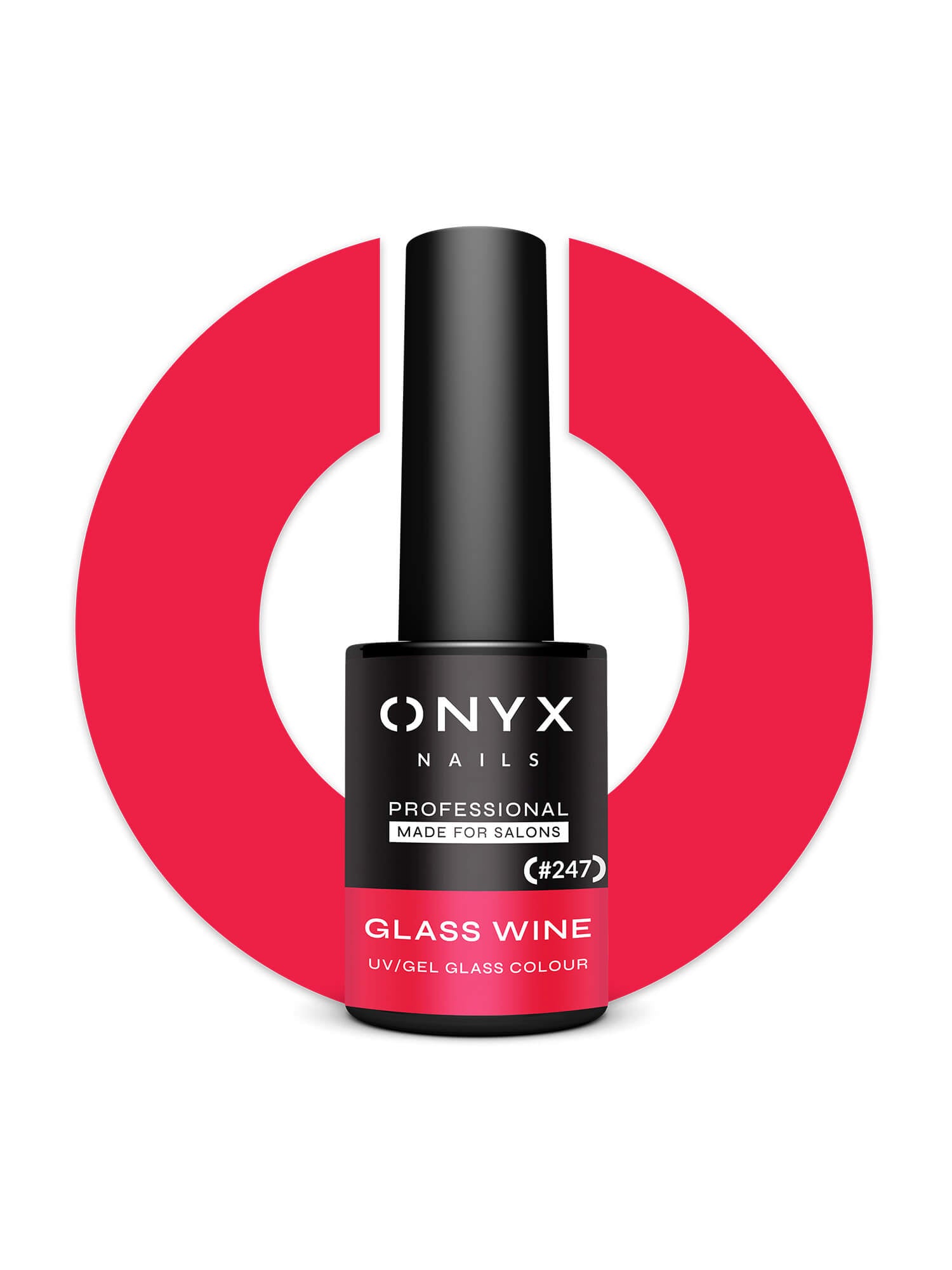 247 Lakier hybrydowy Glass Wine 7 ml