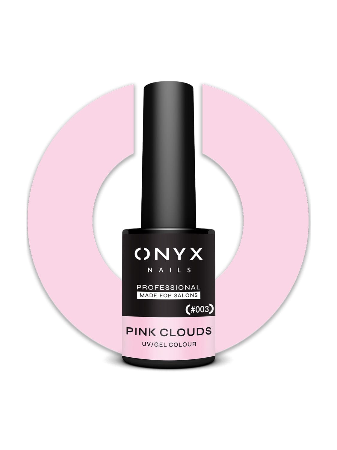 003 Lakier hybrydowy ONYX NAILS Pink Clouds – mleczny róż 7ml