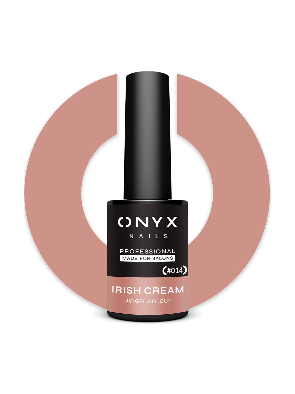 014 Lakier hybrydowy ONYX NAILS Irish Cream – kremowy odcień nude 7ml