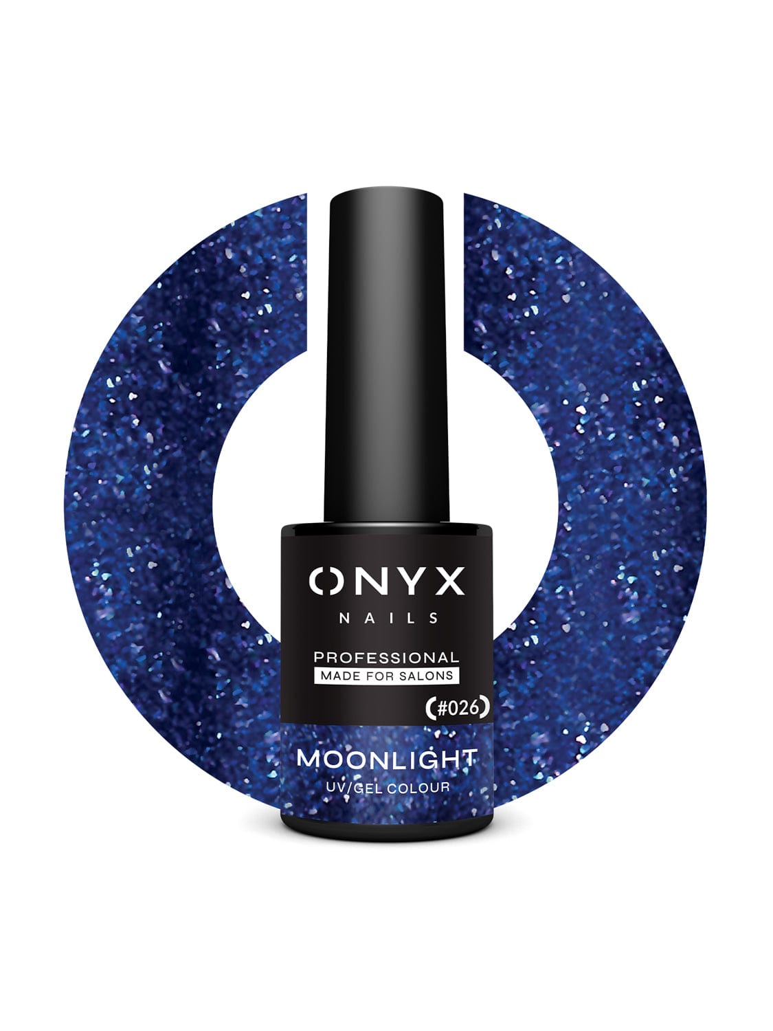 026 Lakier hybrydowy ONYX NAILS Moon Light – świetlisty fiolet z efektem glow 7ml