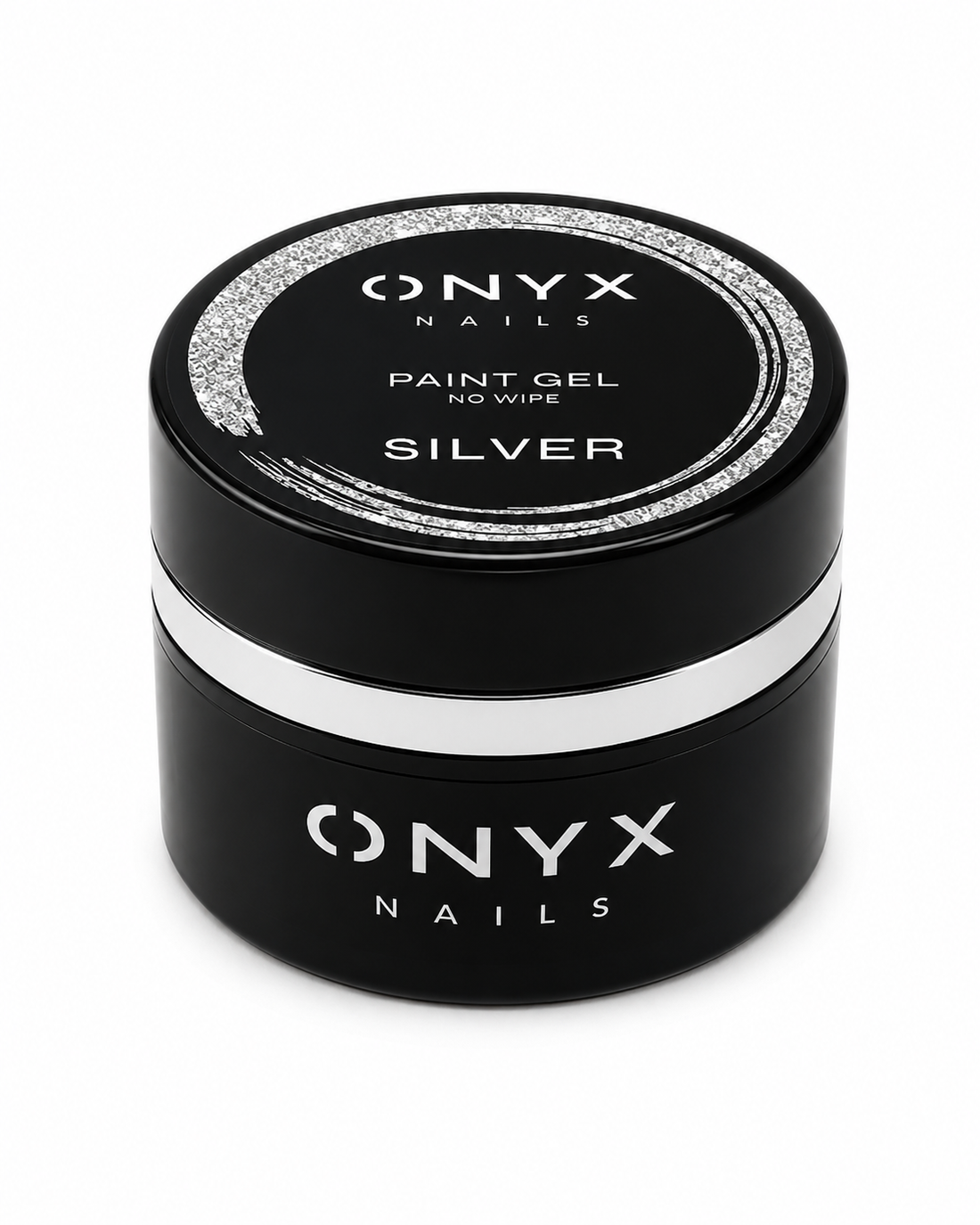PAINT GEL SILVER – srebrny żel do zdobień no wipe