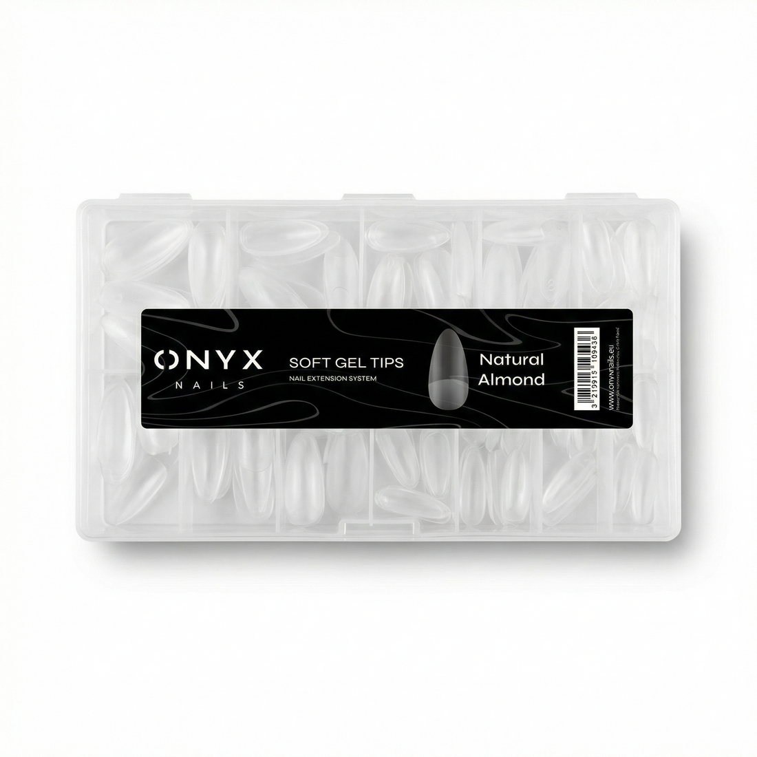 Tipsy Żelowe 500 szt. NATURALNY MIGDAŁ