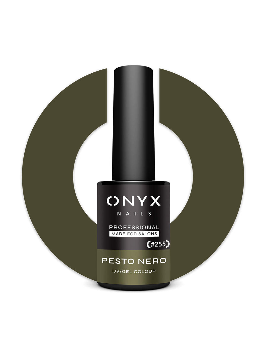 255 Lakier hybrydowy Pesto Nero 7 ml