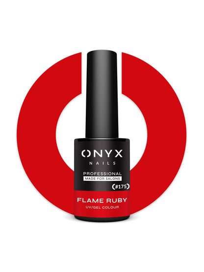 Onyx Nails Ημιμόνιμο βερνίκι 175 Flame Ruby 7 ml